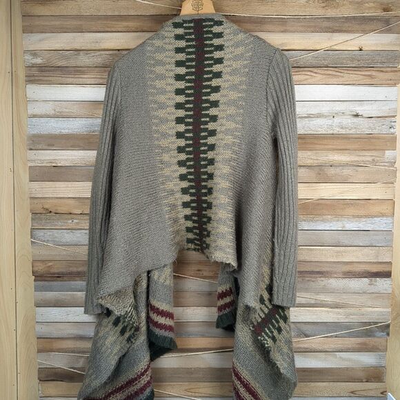 Elan Cardigan Sweater Flowy Long Open Front Cozy Womens L Cabincore Gorp - Picture 5 of 10